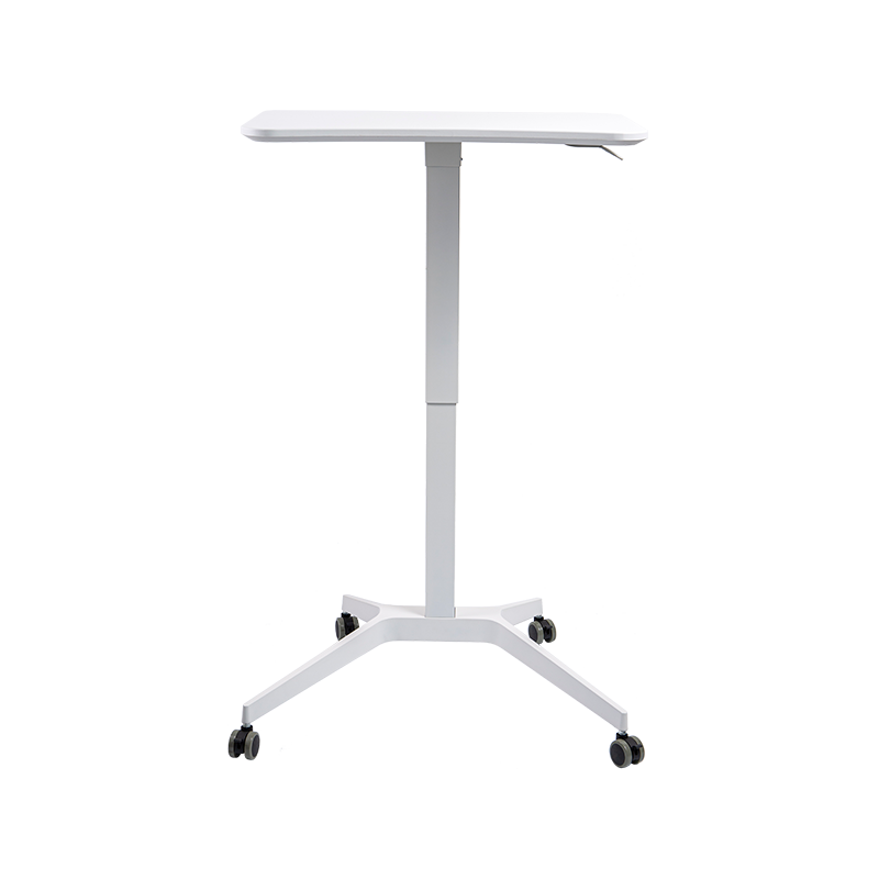 TH07 (Quadratische Aluminiumrohrsäule) Pneumatisch höhenverstellbarer Schreibtisch