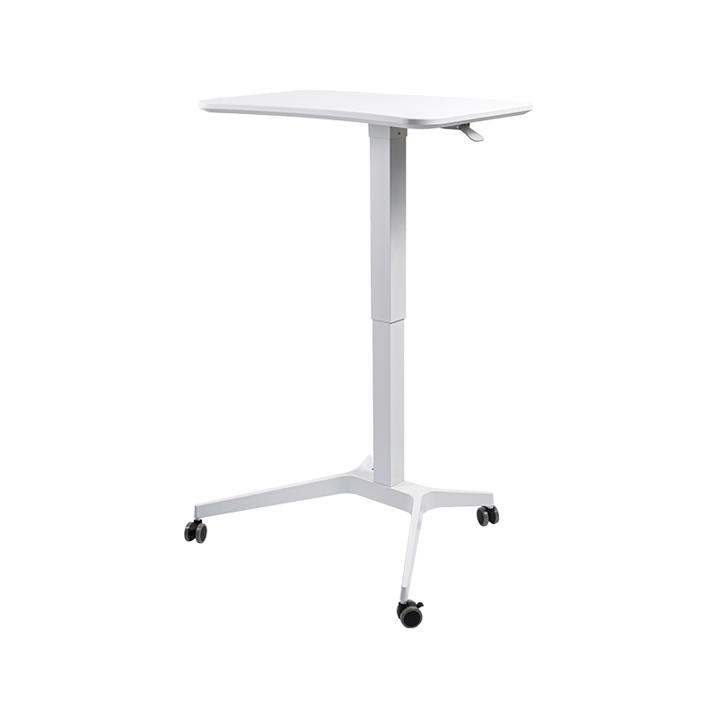 TH07 (Quadratische Aluminiumrohrsäule) Pneumatisch höhenverstellbarer Schreibtisch