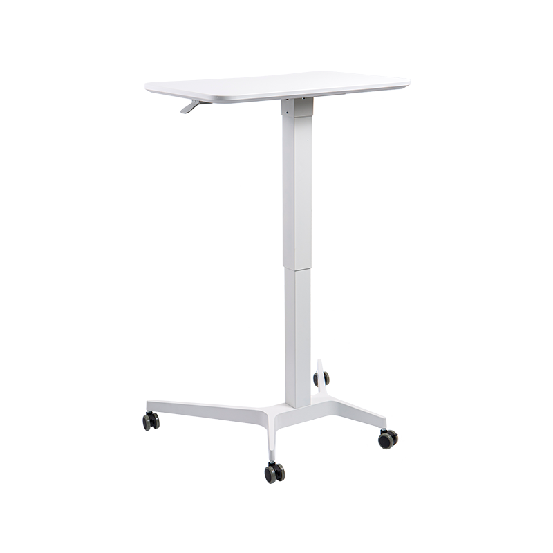 TH07 (Quadratische Aluminiumrohrsäule) Pneumatisch höhenverstellbarer Schreibtisch