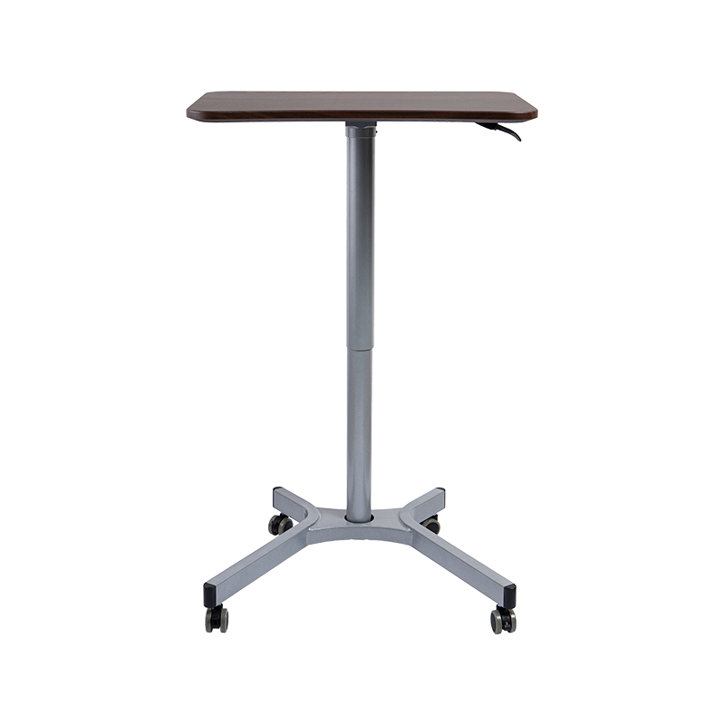 TH08 (Aluminiumrohrsäule) Pneumatisch höhenverstellbarer Schreibtisch