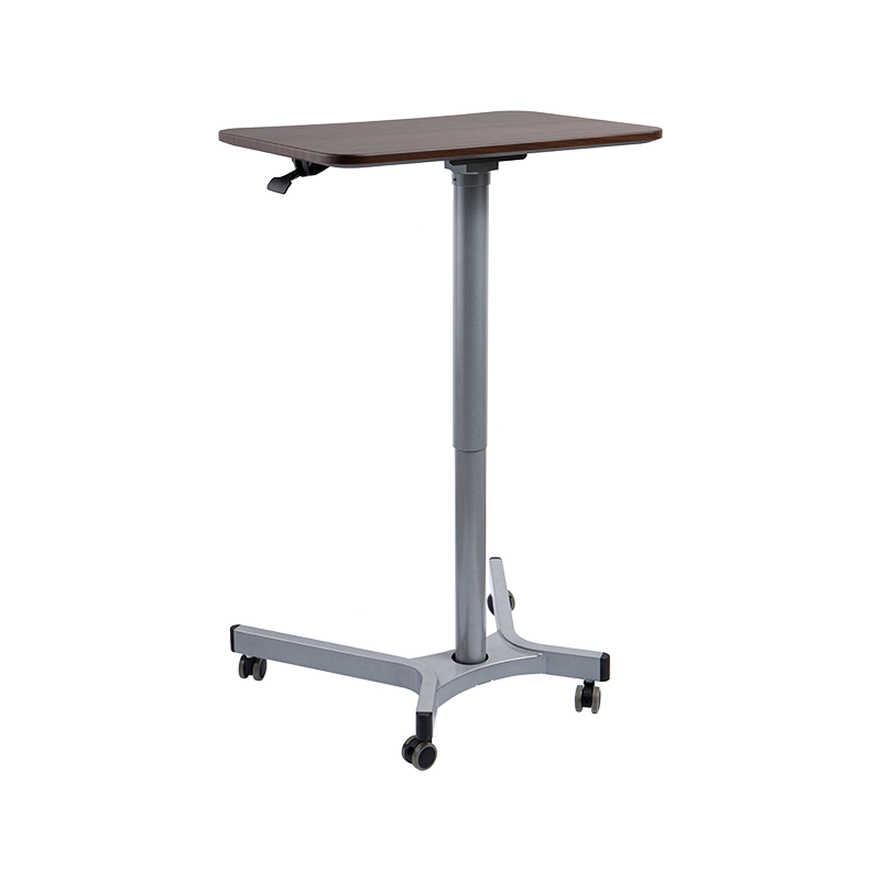 TH08 (Aluminiumrohrsäule) Pneumatisch höhenverstellbarer Schreibtisch