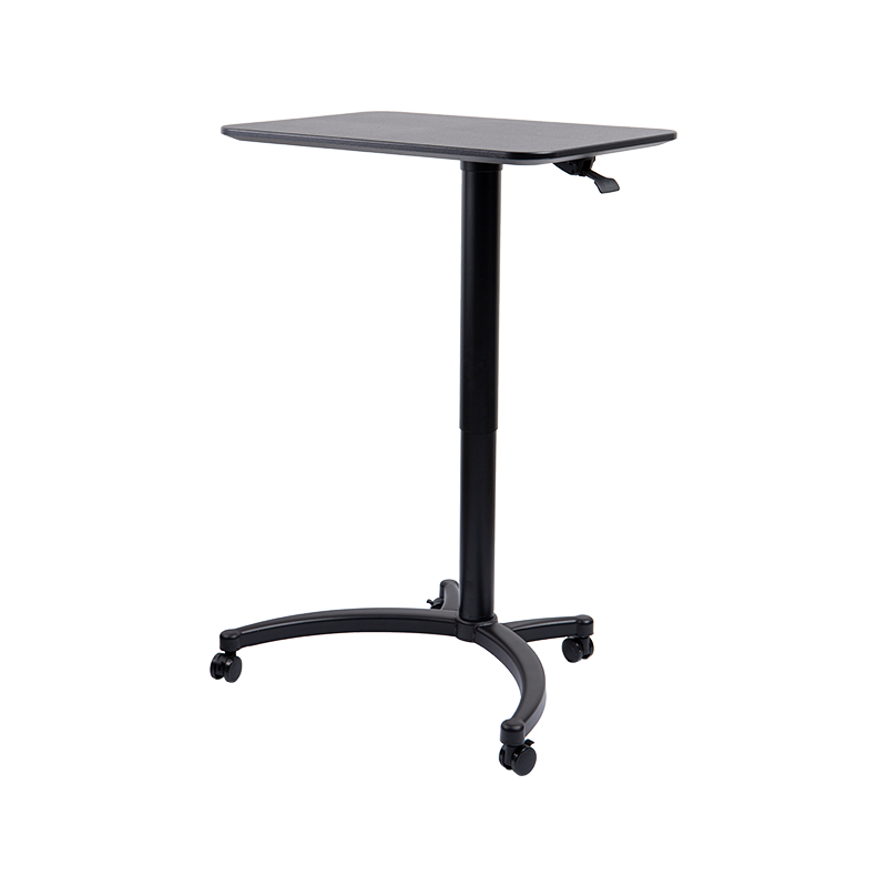 TH-13 (Katzenkopf-Beinsäule mit quadratischer Paneelsäule) Pneumatisch höhenverstellbarer Schreibtisch