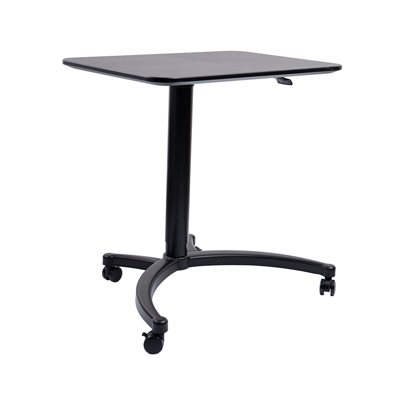 TH-13 (Katzenkopf-Beinsäule mit quadratischer Paneelsäule) Pneumatisch höhenverstellbarer Schreibtisch
